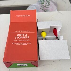 Bottle Stoppers - Red and Yellow Set